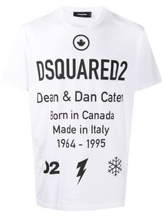 Dsquared2 футболка с короткими рукавами и надписью