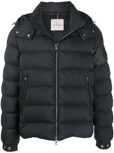 Moncler пуховик с воротником-воронкой