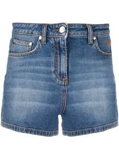 MSGM джинсовые шорты с завышенной талией