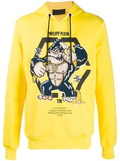 Philipp Plein толстовка Gorilla с капюшоном