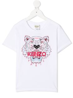 Kenzo Kids футболка с принтом Tiger