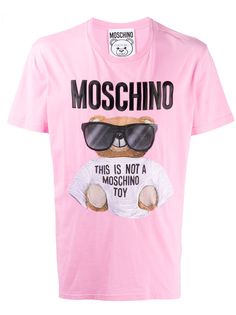 Moschino футболка с принтом Teddy