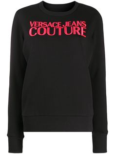 Versace Jeans Couture толстовка с вышитым логотипом