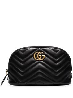 Gucci стеганая косметичка GG Marmont