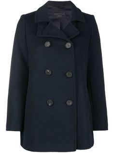 Emporio Armani двубортное пальто средней длины