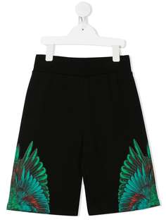 Marcelo Burlon County Of Milan Kids спортивные шорты с принтом Wings