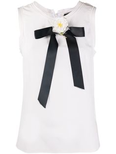 Dolce & Gabbana топ с цветочной аппликацией