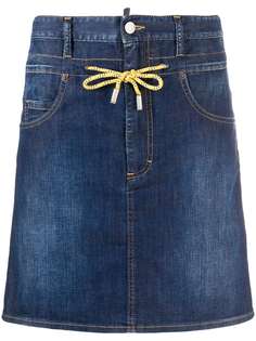Dsquared2 джинсовая юбка с кулиской