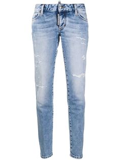 Dsquared2 джинсы с выбеленным эффектом