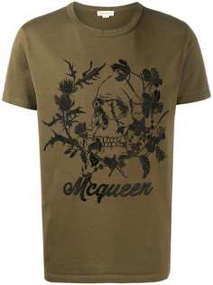 Alexander McQueen футболка с принтом
