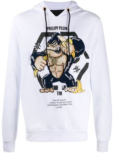 Philipp Plein толстовка King Plein Gorilla с капюшоном