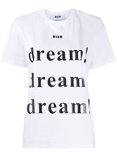 MSGM футболка с принтом Dream