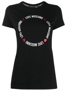 Love Moschino футболка с принтом и логотипом