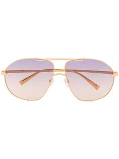 Linda Farrow солнцезащитные очки-авиаторы Mina
