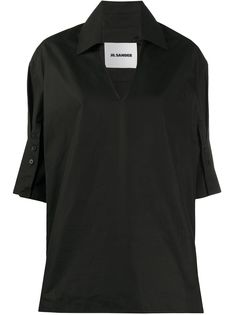 Jil Sander рубашка с укороченными рукавами