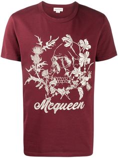 Alexander McQueen футболка с принтом