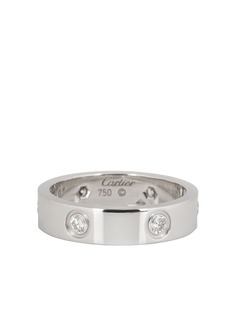 Cartier кольцо из белого золота Love с бриллиантами