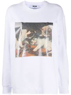 MSGM толстовка с графичным узором