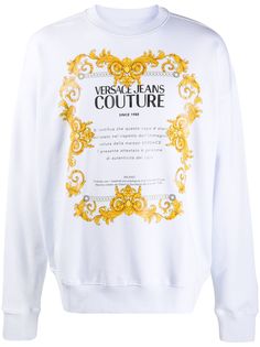 Versace Jeans Couture джемпер с принтом Gold Baroque Etichetta