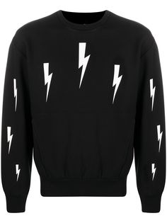 Neil Barrett толстовка с принтом Thunderbolt