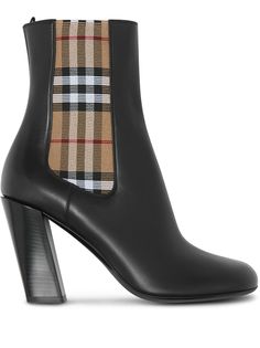 Burberry ботильоны со вставкой в клетку Vintage Check