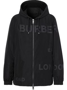 Burberry куртка с принтом Horseferry и капюшоном