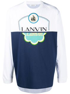 LANVIN футболка с длинными рукавами и логотипом