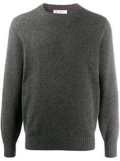 Brunello Cucinelli кашемировый джемпер с круглым вырезом