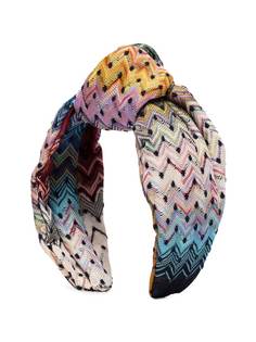 Missoni повязка на голову с узором зигзаг