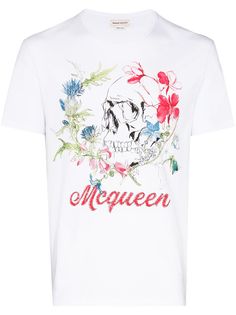 Alexander McQueen футболка с принтом Skull