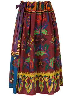 Pierre-Louis Mascia юбка с абстрактным цветочным принтом