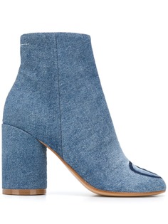MM6 Maison Margiela ботильоны с контрастным логотипом