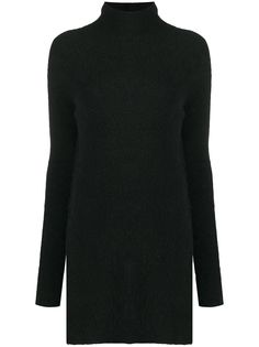 Jil Sander удлиненный джемпер с разрезом
