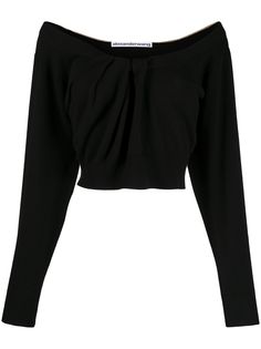 Alexander Wang укороченный топ с открытыми плечами