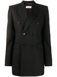 Saint Laurent двубортный блейзер