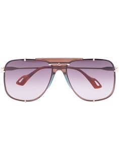 Gucci Eyewear солнцезащитные очки-авиаторы с градиентными линзами