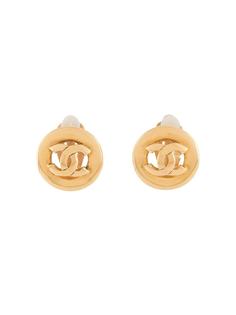 Chanel Pre-Owned серьги 1997-го года с логотипом CC