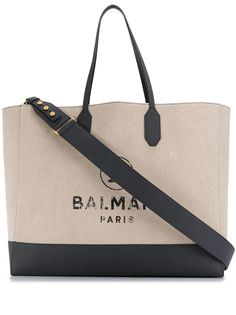 Balmain сумка-шопер с выцветшим логотипом