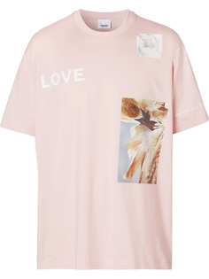 Burberry футболка с принтом Love Swan