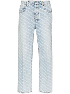 Alexander Wang джинсы прямого кроя с логотипом