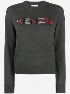 Kenzo пуловер с вышитым логотипом