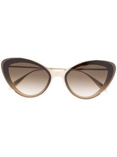 Alexander McQueen Eyewear солнцезащитные очки в оправе кошачий глаз с градиентными линзами