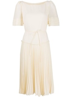 See by Chloé плиссированное платье с широкими рукавами