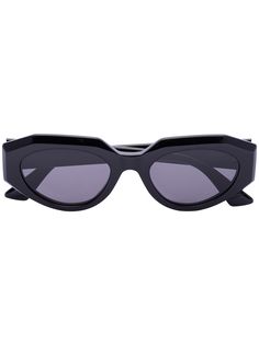 Bottega Veneta Eyewear солнцезащитные очки в овальной оправе