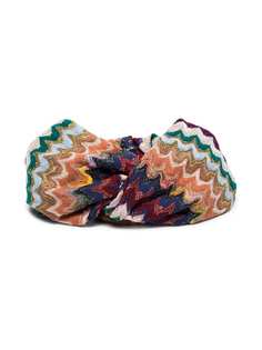 Missoni повязка на голову с узором зигзаг