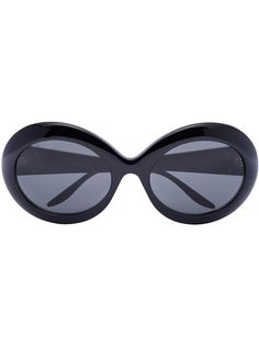 Gucci Eyewear солнцезащитные очки в массивной круглой оправе