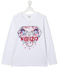 Kenzo Kids футболка с принтом