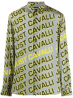 Just Cavalli рубашка с длинными рукавами и логотипом