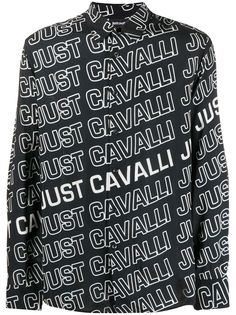 Just Cavalli рубашка с длинными рукавами и логотипом