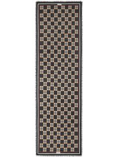 Burberry шарф с бахромой и принтом Chequer